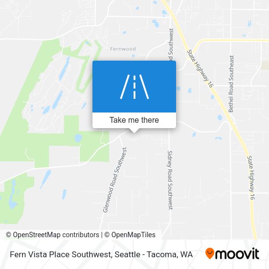Fern Vista Place Southwest map