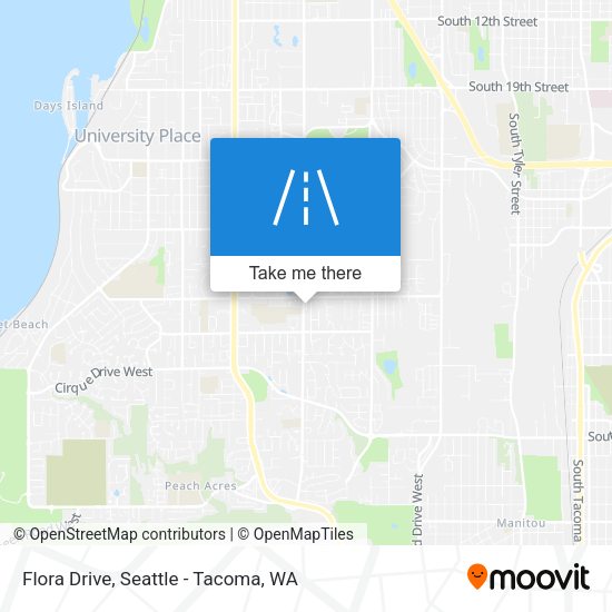 Flora Drive map