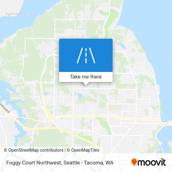 Mapa de Foggy Court Northwest