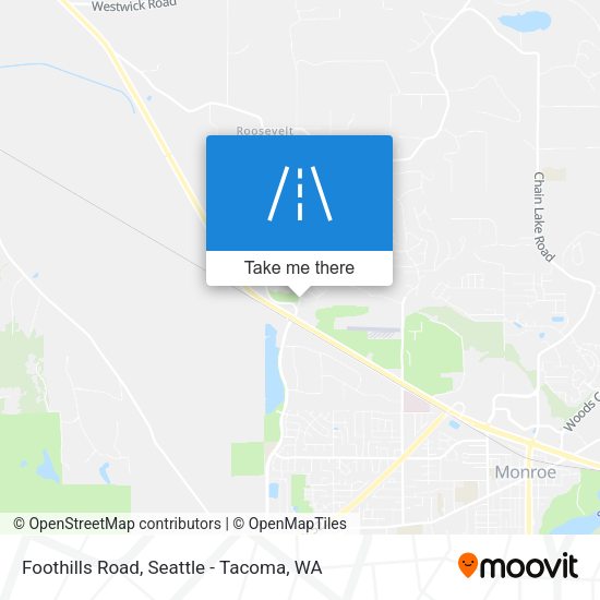 Foothills Road map