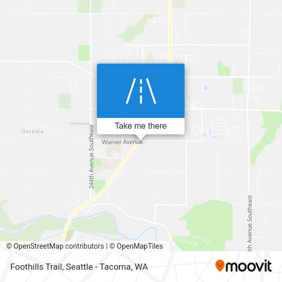 Mapa de Foothills Trail