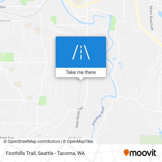 Mapa de Foothills Trail