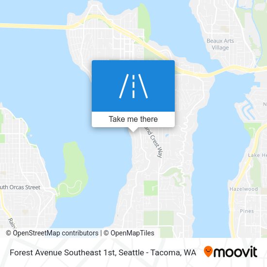 Mapa de Forest Avenue Southeast 1st