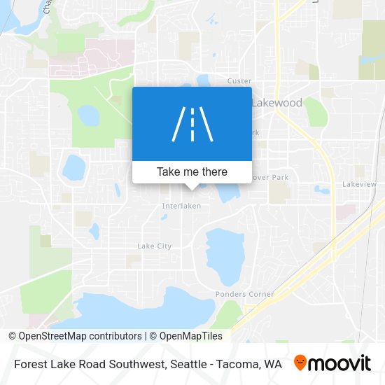 Forest Lake Road Southwest map