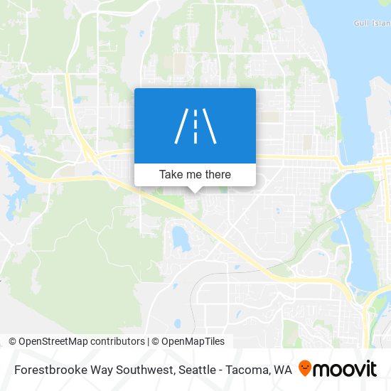 Forestbrooke Way Southwest map