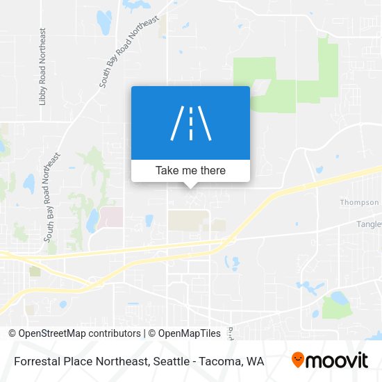 Mapa de Forrestal Place Northeast