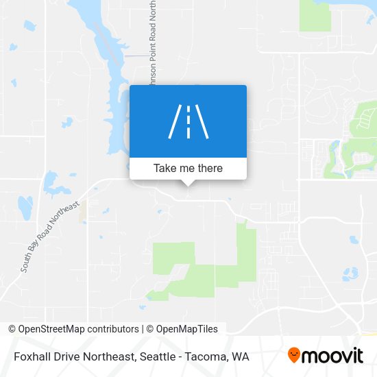 Foxhall Drive Northeast map