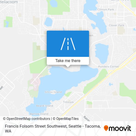 Francis Folsom Street Southwest map