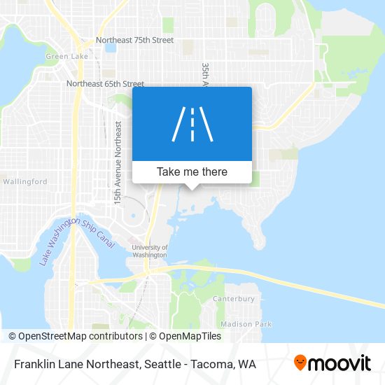 Franklin Lane Northeast map