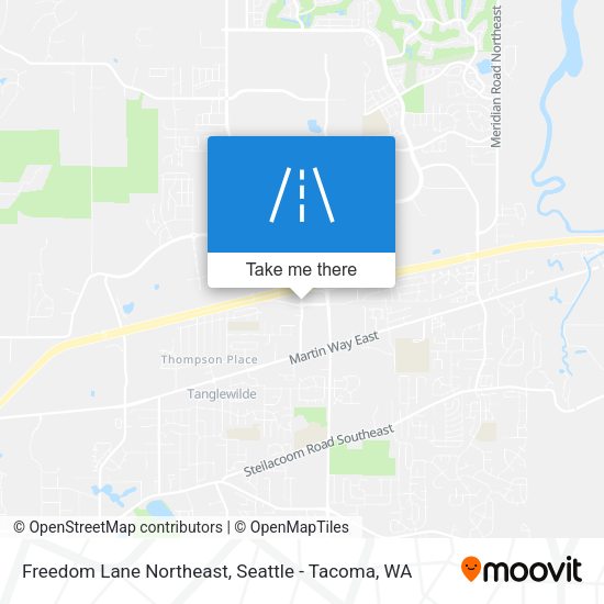 Freedom Lane Northeast map