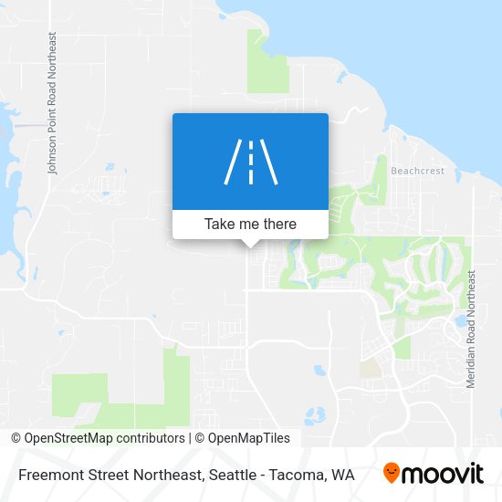 Freemont Street Northeast map