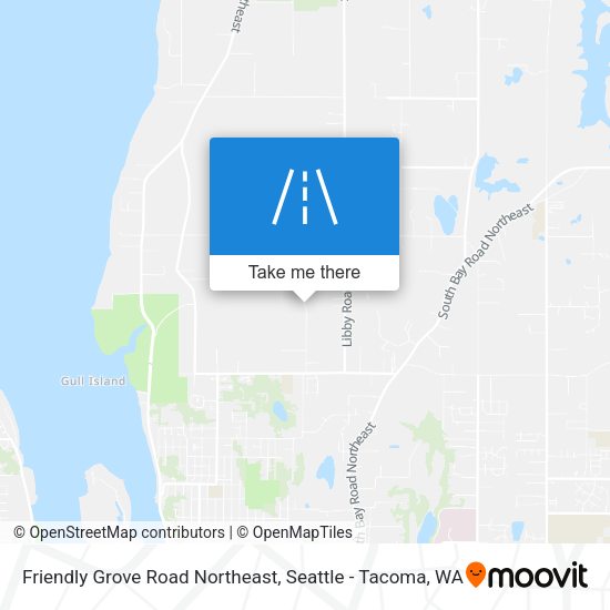 Friendly Grove Road Northeast map