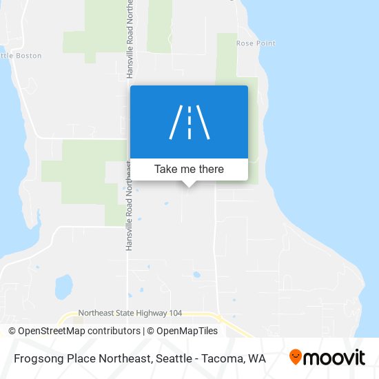 Frogsong Place Northeast map