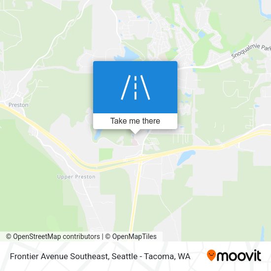 Frontier Avenue Southeast map