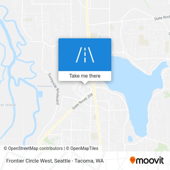 Frontier Circle West map