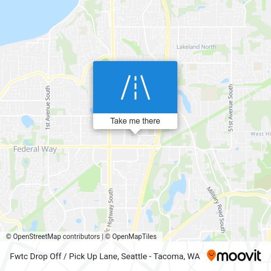 Mapa de Fwtc Drop Off / Pick Up Lane