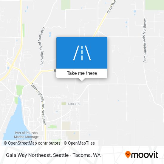 Gala Way Northeast map