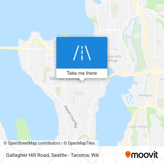 Gallagher Hill Road map
