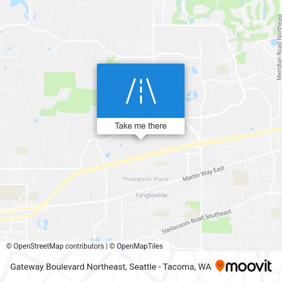 Mapa de Gateway Boulevard Northeast