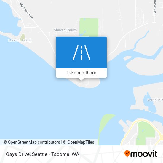 Gays Drive map