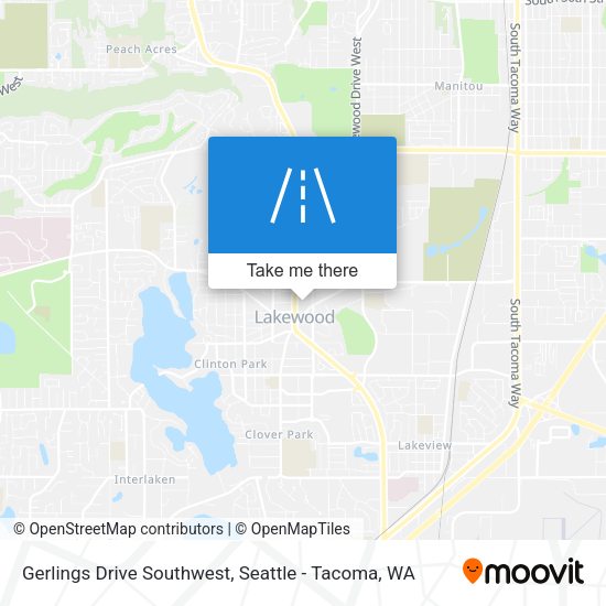 Mapa de Gerlings Drive Southwest