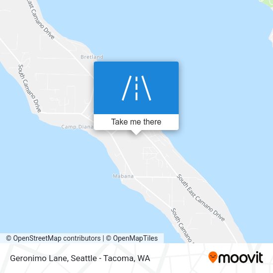 Geronimo Lane map