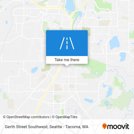 Mapa de Gerth Street Southwest
