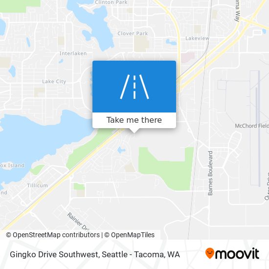 Gingko Drive Southwest map
