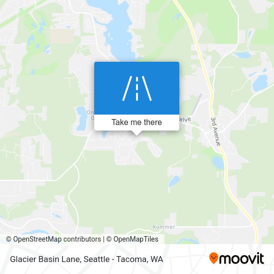 Glacier Basin Lane map