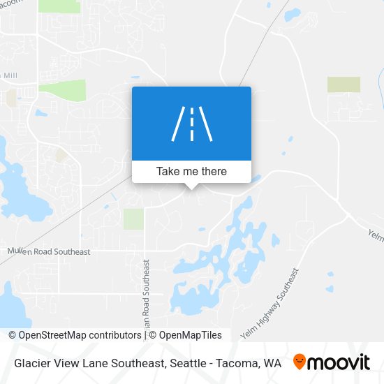 Glacier View Lane Southeast map