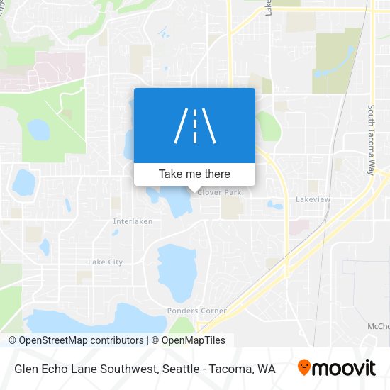 Glen Echo Lane Southwest map