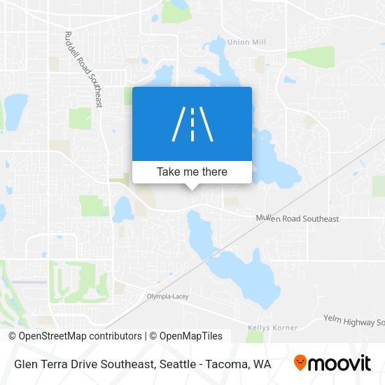 Glen Terra Drive Southeast map