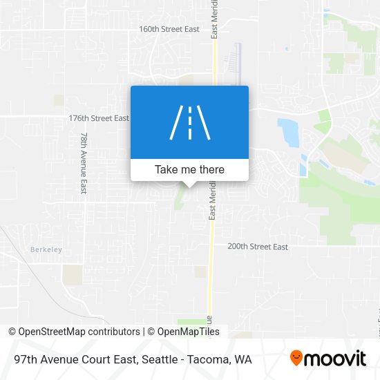 Mapa de 97th Avenue Court East
