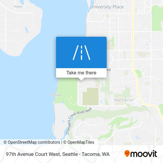 Mapa de 97th Avenue Court West