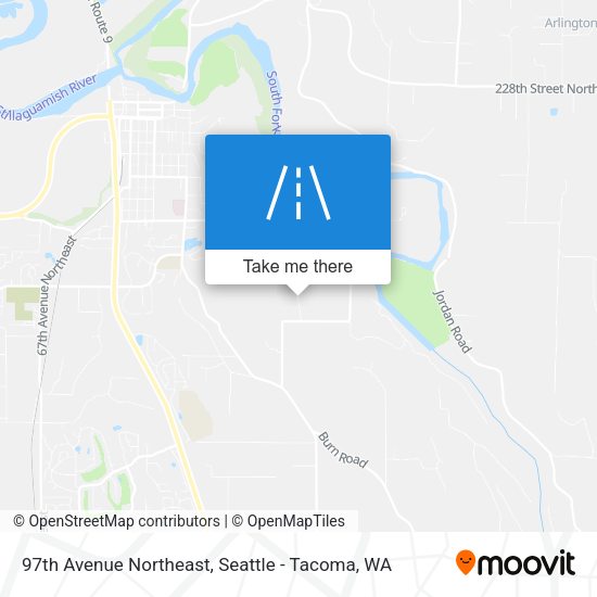 97th Avenue Northeast map