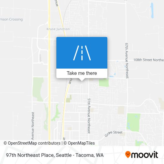 97th Northeast Place map