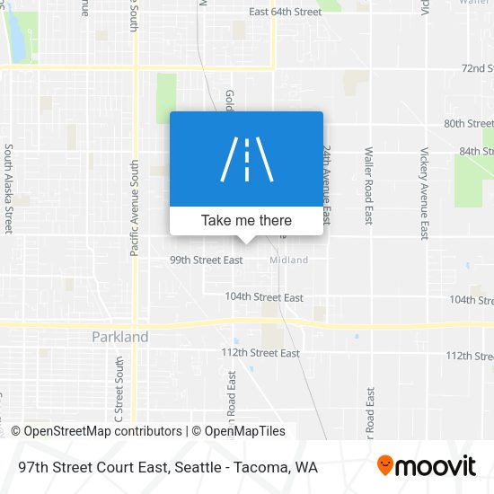 97th Street Court East map