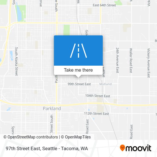 97th Street East map