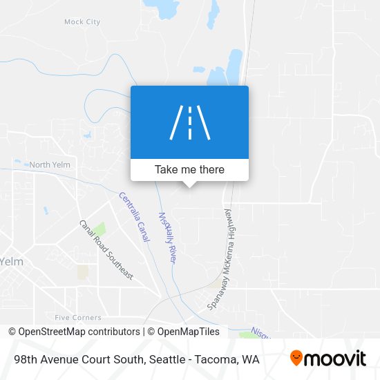 98th Avenue Court South map