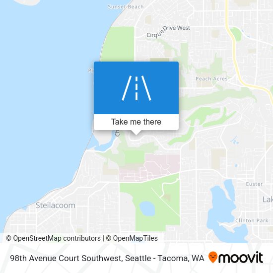 98th Avenue Court Southwest map