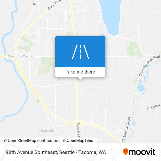 98th Avenue Southeast map