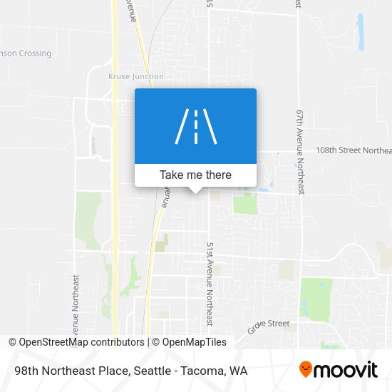 98th Northeast Place map