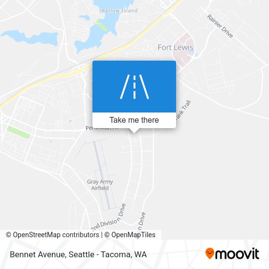 Bennet Avenue map