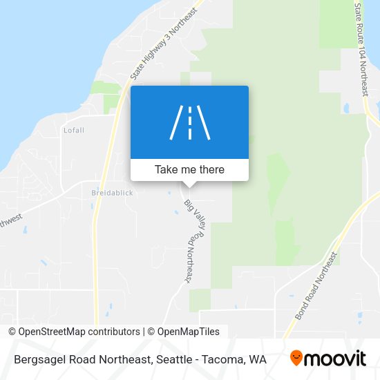 Bergsagel Road Northeast map