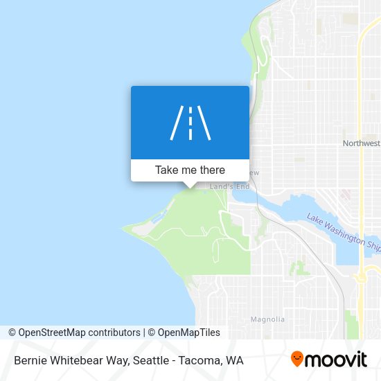 Mapa de Bernie Whitebear Way