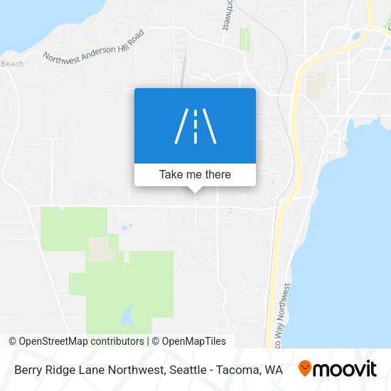 Mapa de Berry Ridge Lane Northwest