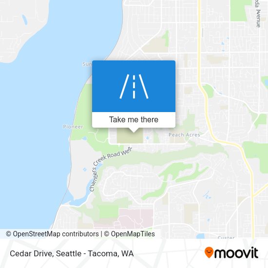 Cedar Drive map