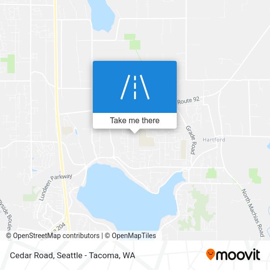 Cedar Road map