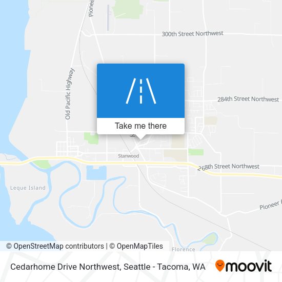 Mapa de Cedarhome Drive Northwest