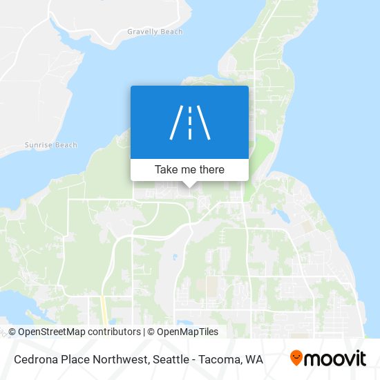 Mapa de Cedrona Place Northwest